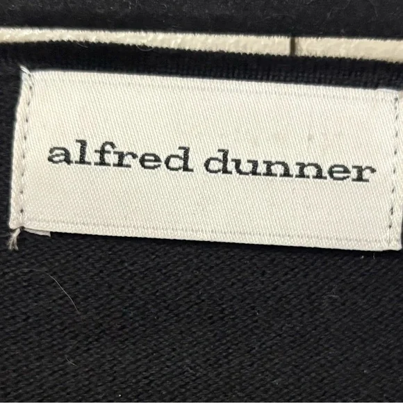 Alfred Dunner Black and Gray Embellished Boxy Blouse - Picture 5 of 9